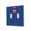 Chicago Cubs Home 1979-1998 - Cooperstown Collection Pinstripe Hidden-Screw Light Switch Plate - 757 Sports Collectibles