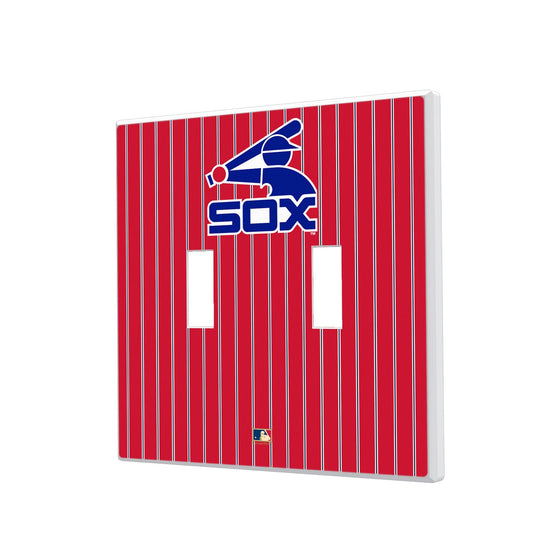 Chicago White Sox 1976-1981 - Cooperstown Collection Pinstripe Hidden-Screw Light Switch Plate - 757 Sports Collectibles