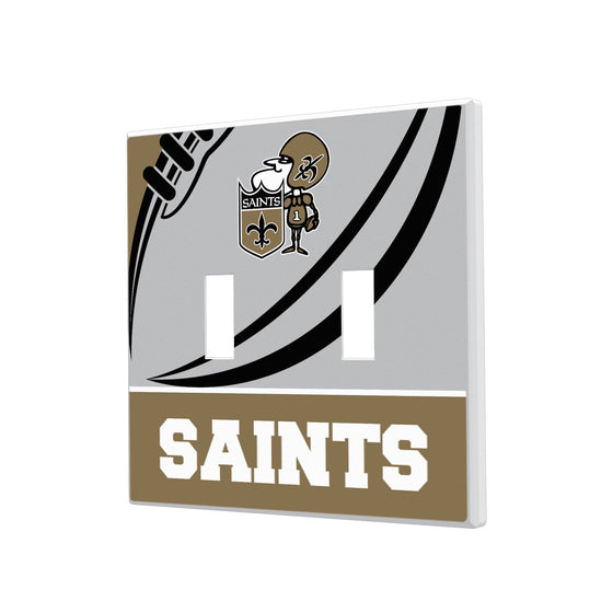 New Orleans Saints Passtime Hidden-Screw Light Switch Plate - 757 Sports Collectibles