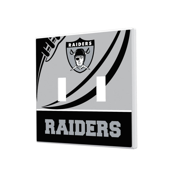 Oakland Raiders 1963 Historic Collection Passtime Hidden-Screw Light Switch Plate - 757 Sports Collectibles