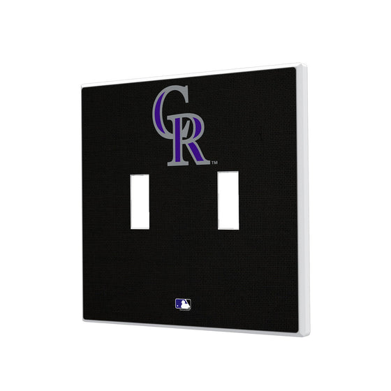 Colorado Rockies Solid Hidden-Screw Light Switch Plate - 757 Sports Collectibles