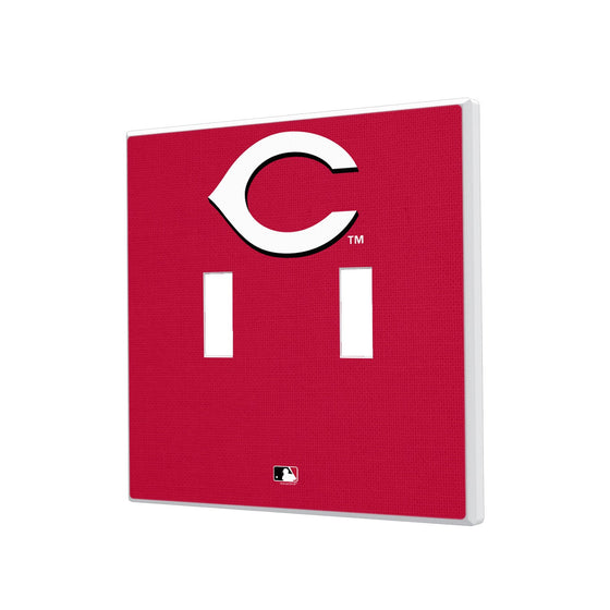 Cincinnati Reds Solid Hidden-Screw Light Switch Plate - 757 Sports Collectibles