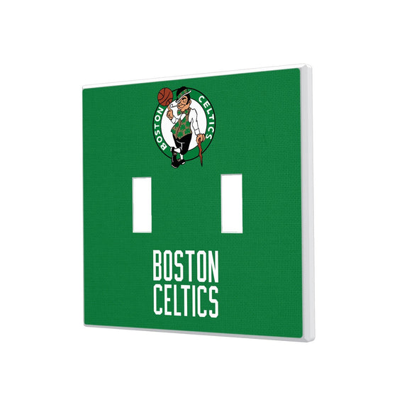 Boston Celtics Solid Hidden-Screw Light Switch Plate-2