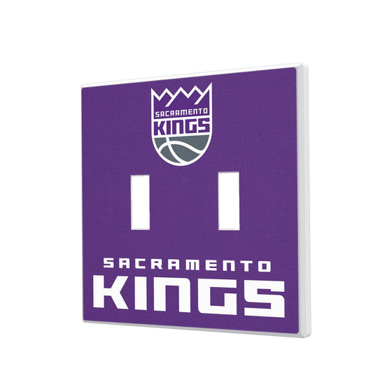 Sacramento Kings Solid Hidden-Screw Light Switch Plate-2