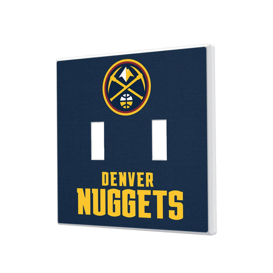 Denver Nuggets Solid Hidden-Screw Light Switch Plate-2