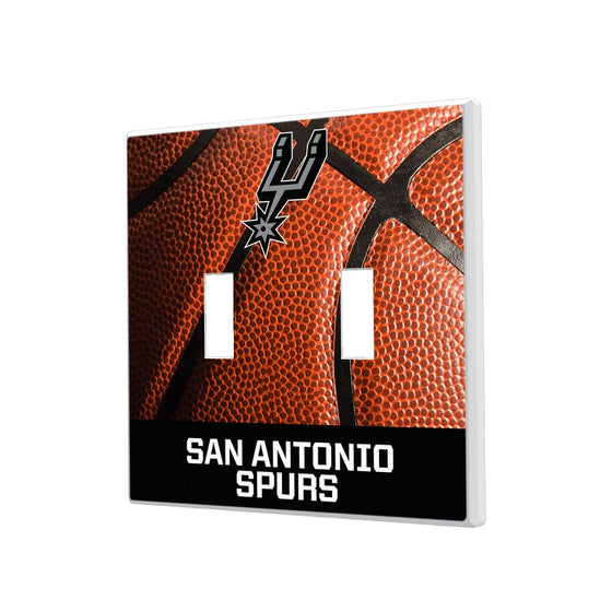 San Antonio Spurs Basketball Hidden-Screw Light Switch Plate-2