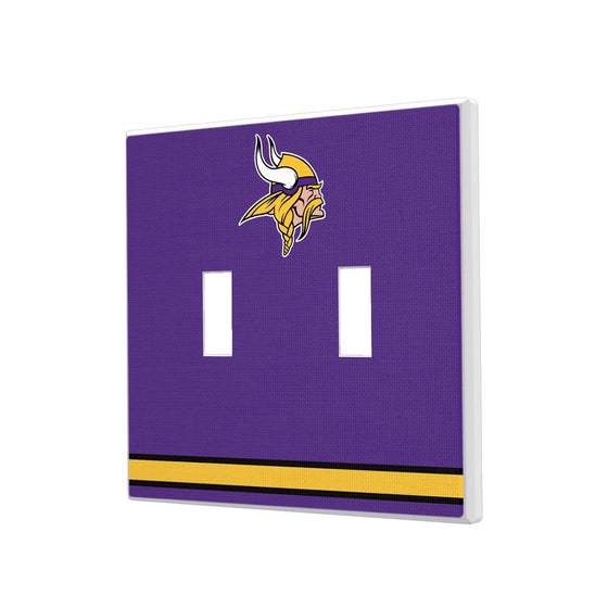 Minnesota Vikings Stripe Hidden-Screw Light Switch Plate - 757 Sports Collectibles