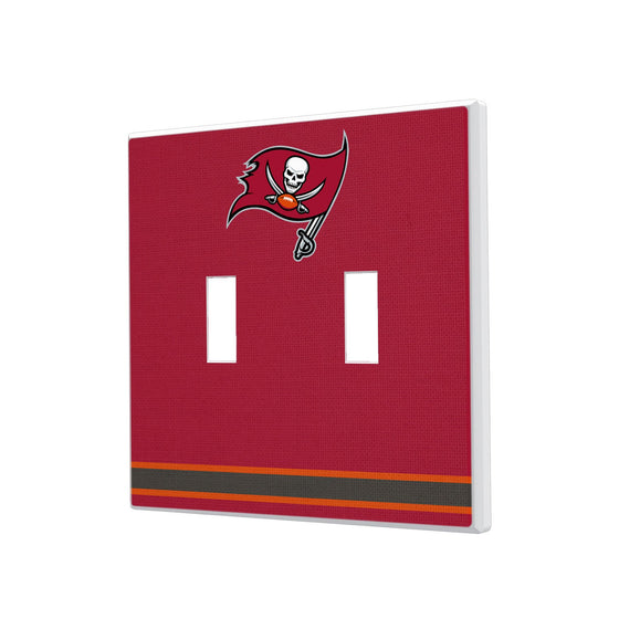 Tampa Bay Buccaneers Stripe Hidden-Screw Light Switch Plate - 757 Sports Collectibles