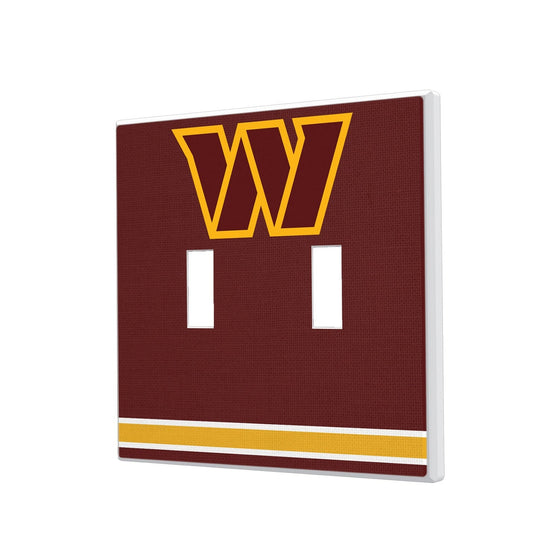 Washington Commanders Stripe Hidden-Screw Light Switch Plate - 757 Sports Collectibles