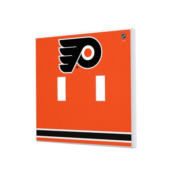 Philadelphia Flyers Stripe Hidden-Screw Light Switch Plate-2