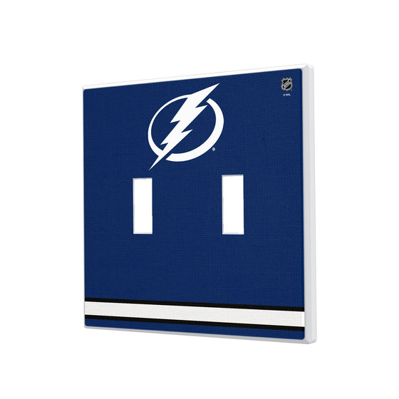 Tampa Bay Lightning Stripe Hidden-Screw Light Switch Plate-2