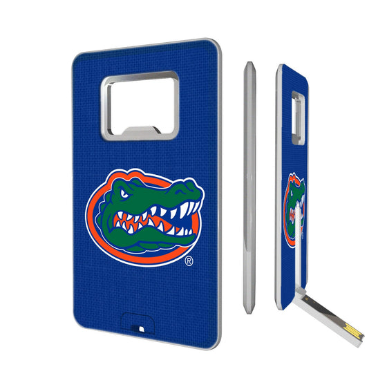 Florida Gators Solid Credit Card USB Drive with Bottle Opener 16GB-0