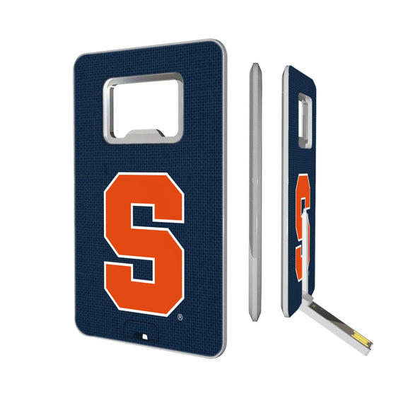 Syracuse Orange Solid Credit Card USB Drive with Bottle Opener 16GB-0