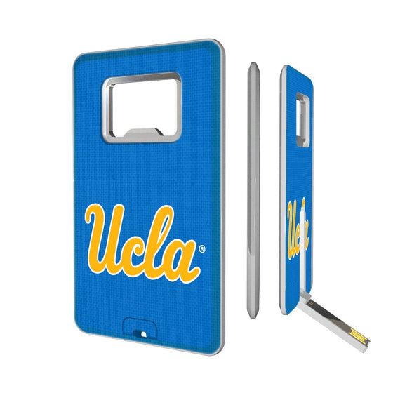 UCLA Bruins Solid Credit Card USB Drive with Bottle Opener 16GB-0