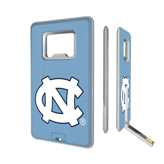 North Carolina Tar Heels Solid Credit Card USB Drive with Bottle Opener 16GB-0