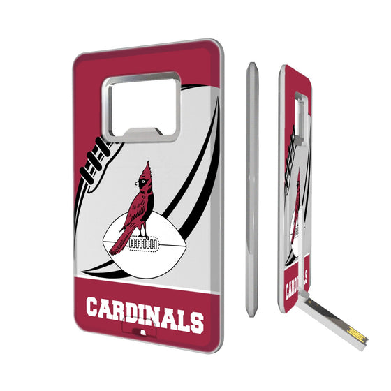 Chicago Cardinals 1947-1959 Historic Collection Passtime Credit Card USB Drive with Bottle Opener 32GB - 757 Sports Collectibles