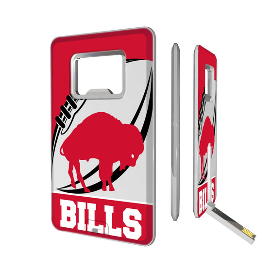 Buffalo Bills Passtime Credit Card USB Drive with Bottle Opener 32GB - 757 Sports Collectibles