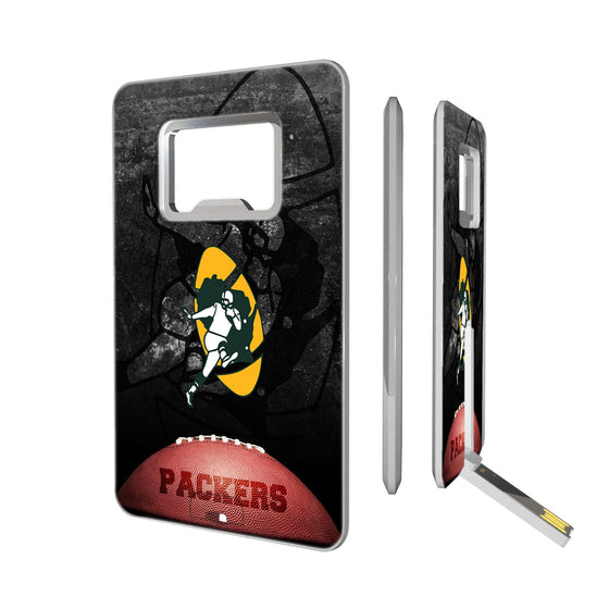 Green Bay Packers Historic Collection Legendary Credit Card USB Drive with Bottle Opener 32GB - 757 Sports Collectibles