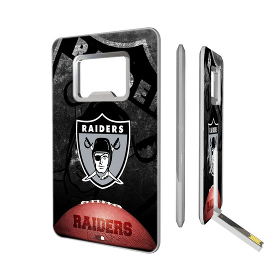 Oakland Raiders 1963 Historic Collection Legendary Credit Card USB Drive with Bottle Opener 32GB - 757 Sports Collectibles