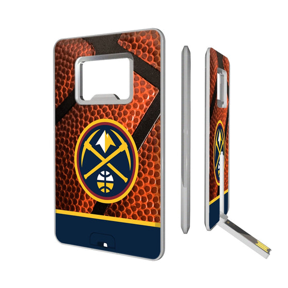 Denver Nuggets Basketball Credit Card USB Drive with Bottle Opener 32GB-0