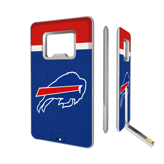 Buffalo Bills Stripe Credit Card USB Drive with Bottle Opener 16GB - 757 Sports Collectibles