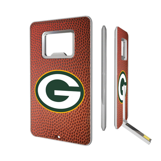 Green Bay Packers Football Credit Card USB Drive with Bottle Opener 16GB - 757 Sports Collectibles