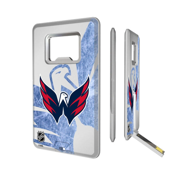 Washington Capitals Ice Tilt Credit Card USB Drive with Bottle Opener 32GB-0