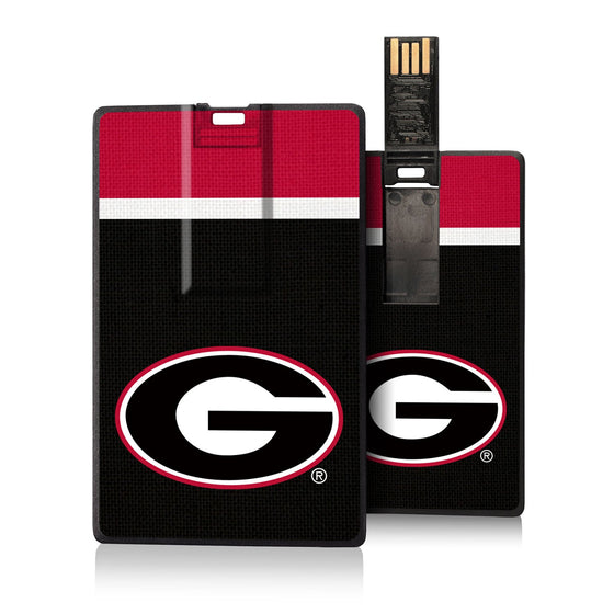 Georgia Bulldogs Stripe Credit Card USB Drive 16GB-0