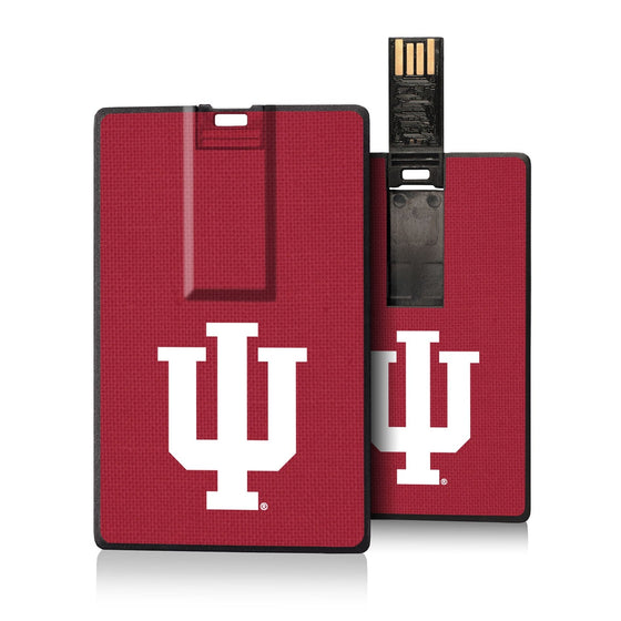 Indiana Hoosiers Solid Credit Card USB Drive 32GB-0