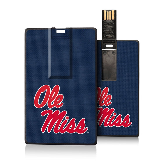 Mississippi Ole Miss Rebels Solid Credit Card USB Drive 16GB-0