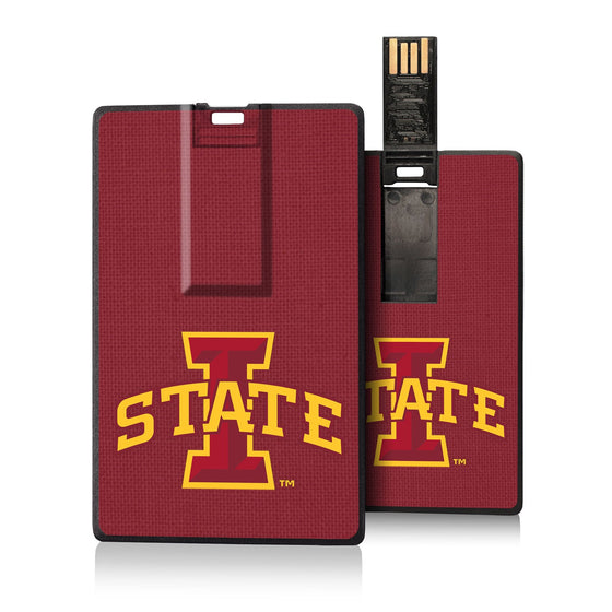 Iowa State Cyclones Solid Credit Card USB Drive 16GB-0