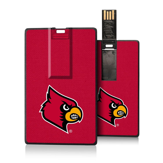 Louisville Cardinals Solid Credit Card USB Drive 32GB-0