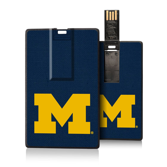 Michigan Wolverines Solid Credit Card USB Drive 16GB-0