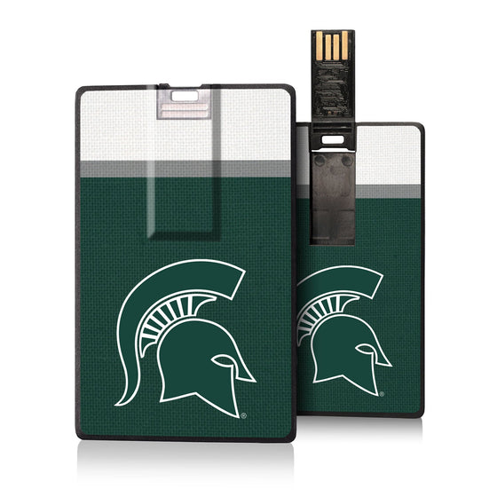 Michigan State Spartans Stripe Credit Card USB Drive 32GB-0