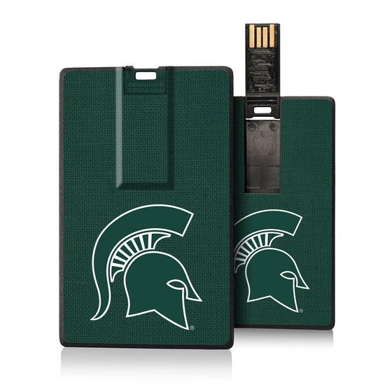 Michigan State Spartans Solid Credit Card USB Drive 32GB-0