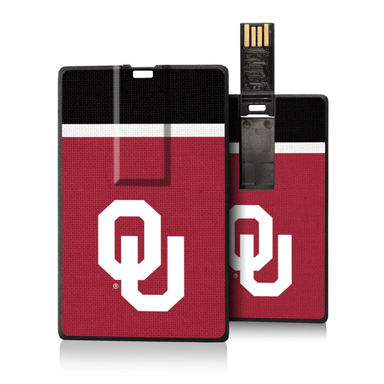 Oklahoma Sooners Stripe Credit Card USB Drive 16GB-0