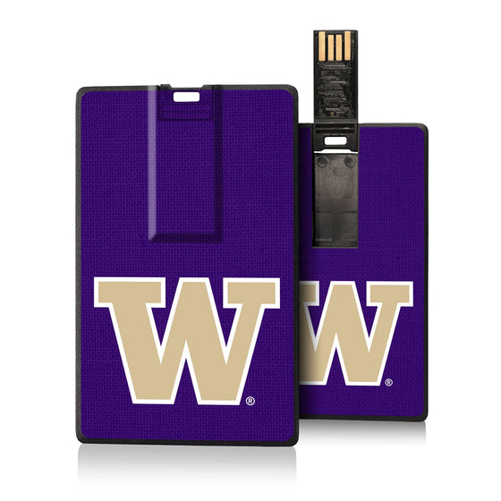 Washington Huskies Solid Credit Card USB Drive 16GB-0