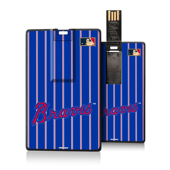 Atlanta Braves Home 2012 - Cooperstown Collection Pinstripe Credit Card USB Drive 32GB - 757 Sports Collectibles