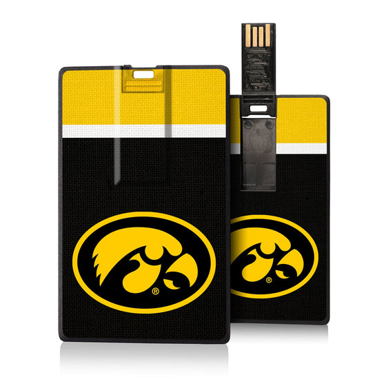 Iowa Hawkeyes Stripe Credit Card USB Drive 16GB-0