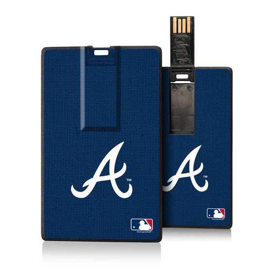 Atlanta Braves Braves Solid Credit Card USB Drive 16GB - 757 Sports Collectibles