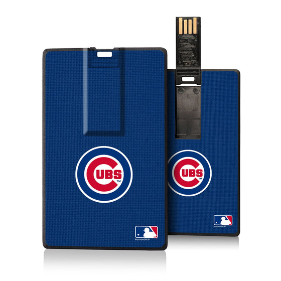 Chicago Cubs Cubs Solid Credit Card USB Drive 16GB - 757 Sports Collectibles