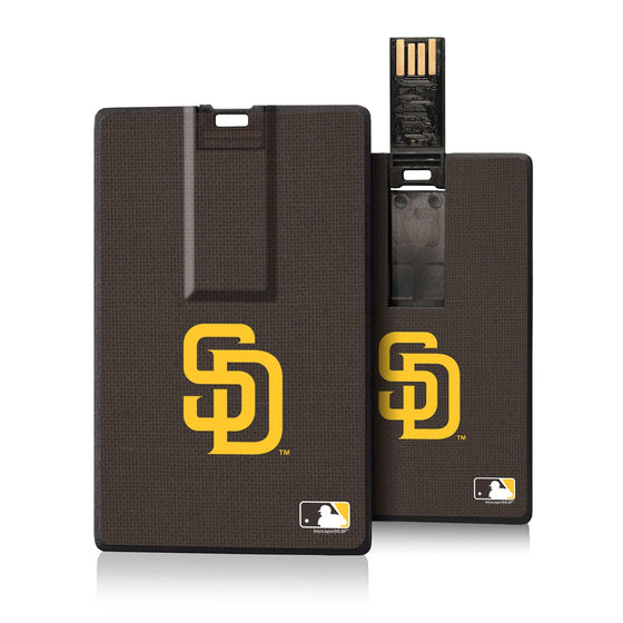 San Diego Padres Solid Credit Card USB Drive 16GB - 757 Sports Collectibles