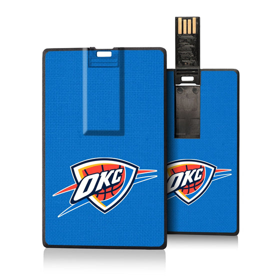 Oklahoma City Thunder Solid Credit Card USB Drive 32GB-0