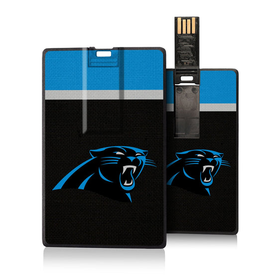 Carolina Panthers Stripe Credit Card USB Drive 16GB - 757 Sports Collectibles