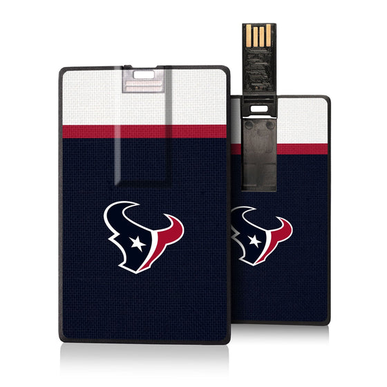 Houston Texans Stripe Credit Card USB Drive 16GB - 757 Sports Collectibles