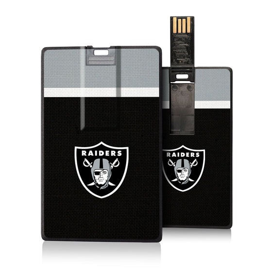 Las Vegas Raiders Stripe Credit Card USB Drive 16GB - 757 Sports Collectibles