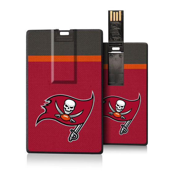 Tampa Bay Buccaneers Stripe Credit Card USB Drive 32GB - 757 Sports Collectibles