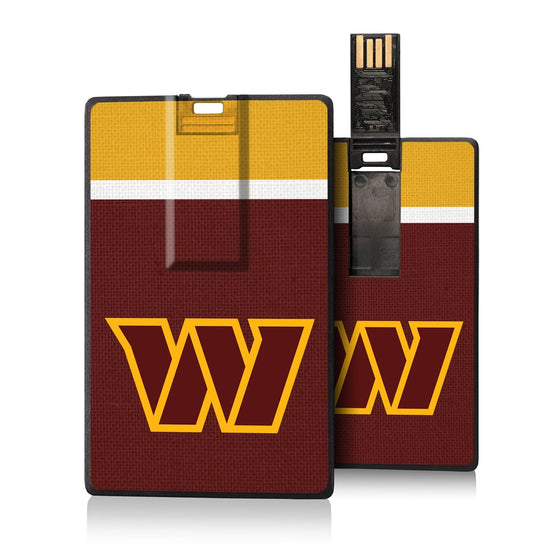 Washington Commanders Stripe Credit Card USB Drive 32GB - 757 Sports Collectibles