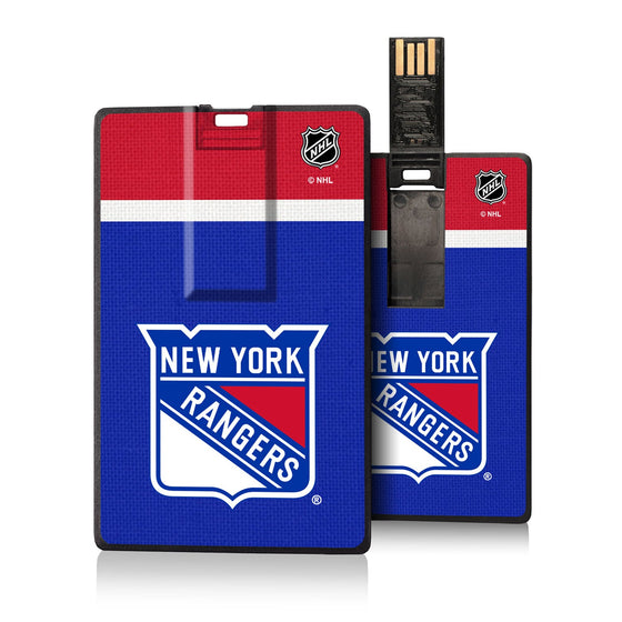 New York Rangers Stripe Credit Card USB Drive 32GB-0