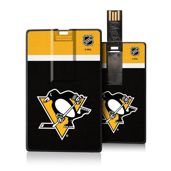 Pittsburgh Penguins Stripe Credit Card USB Drive 32GB-0